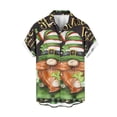 thumbnail image 3 of Camisas hawaianas para hombres y mujeres Camisas con estampado de coco para hombres Camisas casuales de manga corta con solapa de un solo pecho Blusas grandes 5XL, 3 of 5