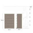 thumbnail image 3 of Prepac Salt Spring Modern 5 Drawer Chest Dresser in Drifted Gray, 3 of 13