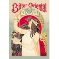 thumbnail image 2 of Livemont, Privat 23x32 White Modern Wood Framed Museum Art Print Titled - Bitter Oriental, 2 of 4
