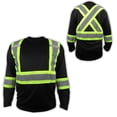 thumbnail image 3 of XL Black High Visibility Safety Shirt / Class 3 - Level 2, 3 of 3