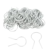 Fence Ties 1 5/8", 100 Pack - 11 Gauge Galvanized Steel - Preformed Fence Post Ties for Chain Link & Industrial Fencing - Secure & Tamperproof