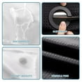 thumbnail image 3 of No Hook Shower Curtain Easy Install Bathroom Hotel Style With S Nap I N Liner Washable See Through Top Window, 3 of 3