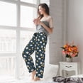 thumbnail image 5 of Salouo Duck In The Space Print Women's Pajama Pants Casual Loose Sweatpants PJs Flowy Pants Drawstring Palazzo for Women Wide Leg Pants Lounge Pajama -Large, 5 of 8