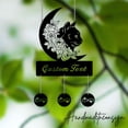 thumbnail image 3 of Handmadetneonsign Custom Metal Black Moon Cat Wind Chime,Outdoor Hanger Decor,International Cat Day, 3 of 5
