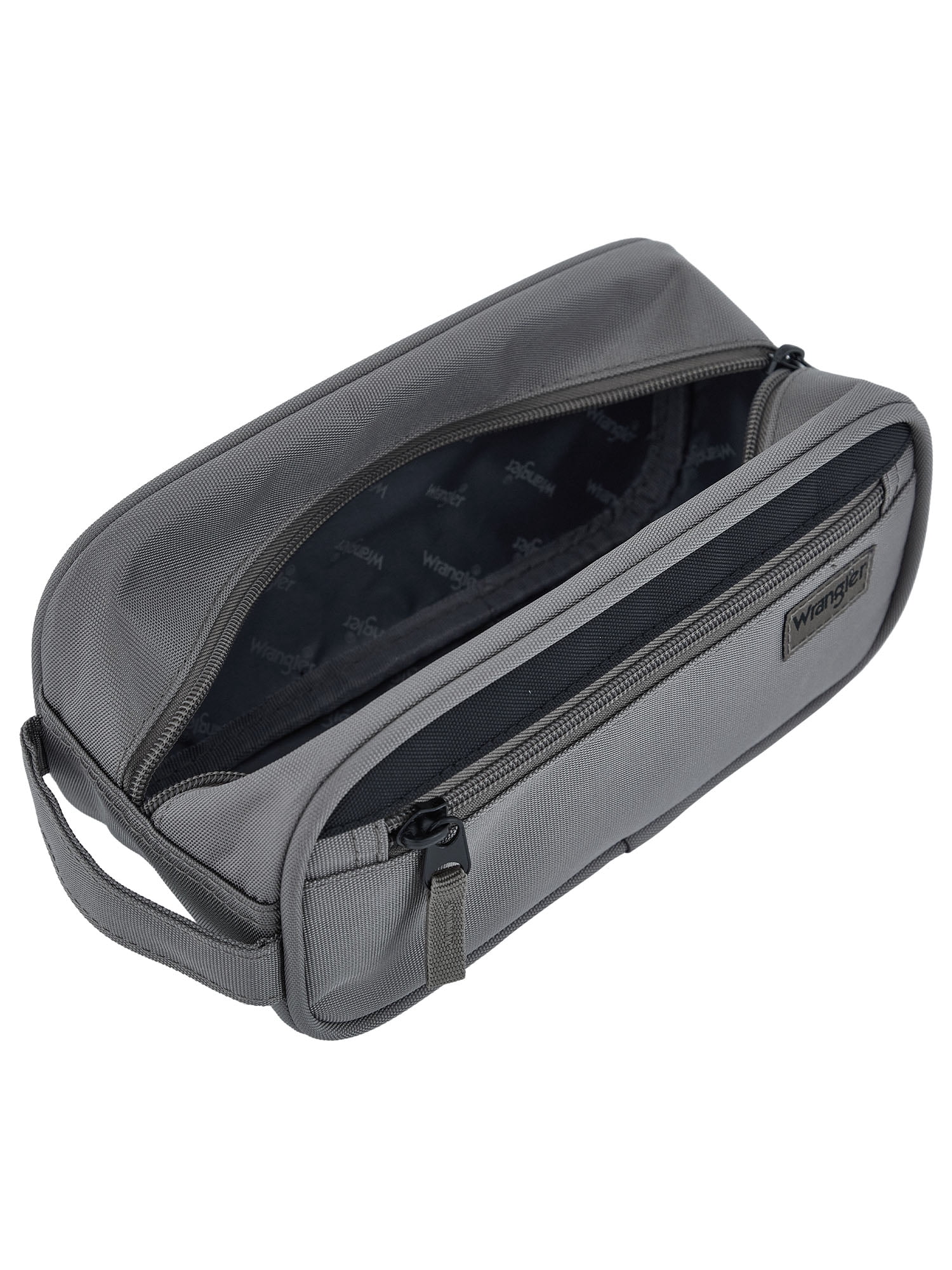 Wrangler 9-inch Toiletry Travel Kit, Sharkskin Gray