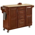 thumbnail image 1 of Homestyles Create-a-Cart Brown Kitchen Cart, 1 of 6