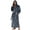 Dark Grey, variant on VULCANODON Mens Big and Tall Robe with Hooded, Full Length Thickened Plush Bathrobe (Burgundy, 2XL/3XL)