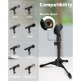 thumbnail image 2 of Mictop 2 Pack Desktop Mic Stand, Portable Foldable Tripod with Mic Clip Holder, Adjustable Microphone Stand For Dynamic, 2 of 7