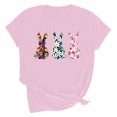 thumbnail image 5 of VBTAPA Women's Happy Easter Shirt Short Sleeve Funny Tops Rabbit Graphic Colored Eggs Print T-Shirts Easter Day Gifts Limited Time Sales Pink S, 5 of 6