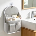 thumbnail image 5 of Wall Mount Hanging Storage Bag, 16x9 Inch Large Capacity Organizer, Multi Pocket Cloth Pouch for Bedroom Closet, 5 of 6