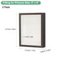 thumbnail image 3 of Paquete de 2 Marcos de Sombra, Marco de Foto de Flor Secas de Madera de 6 x 8 Pulgadas, Marcos de Sombra Profundos [Marrón], 3 of 7