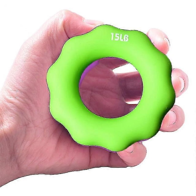 Dispositivo de agarre de silicona de 2 piezas, especificación: 15 lb (verde)