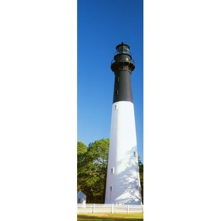 Low angle view of a lighthouse Hunting Island Lighthouse Hunting Island State Park Hunting Island Beaufort South Carolina USA Poster