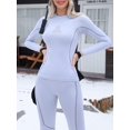 thumbnail image 3 of ATTRACO Women Thermal Underwear Set Base Layer Warm Tops & Bottoms, 3 of 5