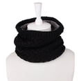 thumbnail image 4 of EXHUMKY Knit Neck Gaiter Women Thick Warm Black Circle Loop Winter Accessory 1Pcs, 4 of 7