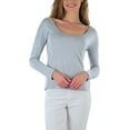 thumbnail image 5 of ToBeInStyle Women's Long Sleeve Round Crew Neck T-Shirt, 5 of 7