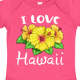 thumbnail image 4 of Inktastic I Love Hawaii Hibiscus Flowers Boys or Girls Baby Bodysuit, 4 of 5
