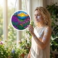 thumbnail image 5 of Acrylic Jigsaw Puzzle Suncatcher - Floral Stained Glass Window Hanging, Wildflower Home Decor Creative Gift for Women Men Mom, 5 of 8
