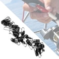 thumbnail image 4 of 30 Uds. Señuelos de PE duraderos Clip de cebo anzuelo de pesca accesorios de desacoplamiento (negro), 4 of 9