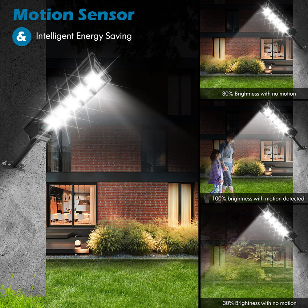 80000LM Solar Street Lights, Outdoor Solar Street Lights Dusk to Dawn, Motion Sensor Solar Flood Lights, Waterproof Outdoor Solar Lights for Patio Garage Courtyard
