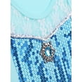 thumbnail image 6 of iiniim Kids Girls Sequined Ballet Dance Dress Sleeveless Gymnastic Leotard Figure Skating Dancewear A Blue 8, 6 of 7
