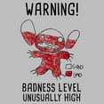 thumbnail image 2 of Boys Lilo & Stitch Badness Level Warning Sketch T Shirt, 2 of 5