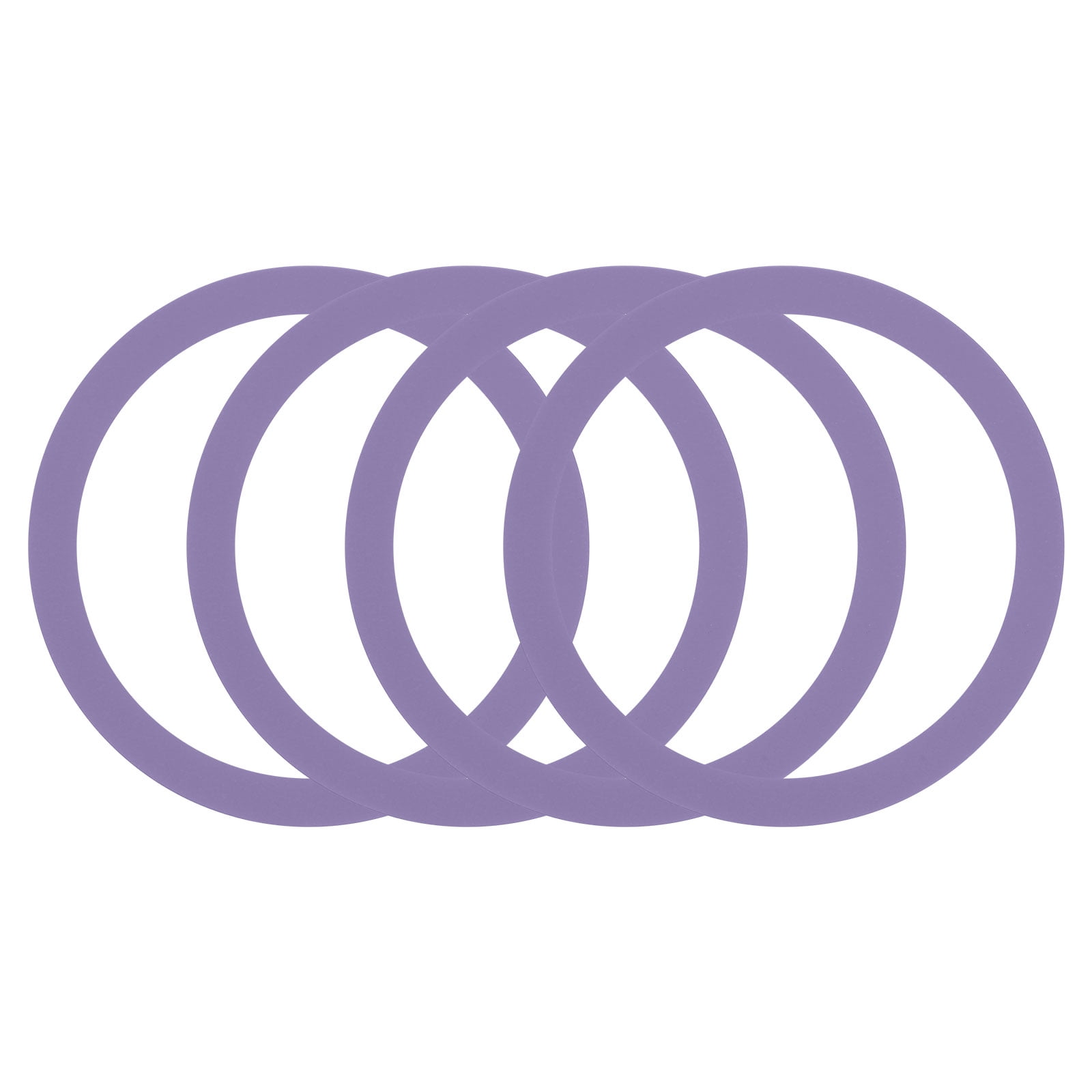 4Pcs Magnetic Adapter Ring, Magnetic Wireless Charger Conversion, Light Purple