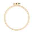 thumbnail image 3 of Plastic Embroidery Hoops Imitation Bamboo Circle Stitch Hoop Ring with Iron Screw for Embroidery and Stitch White 17.5x16x1cm, 3 of 3