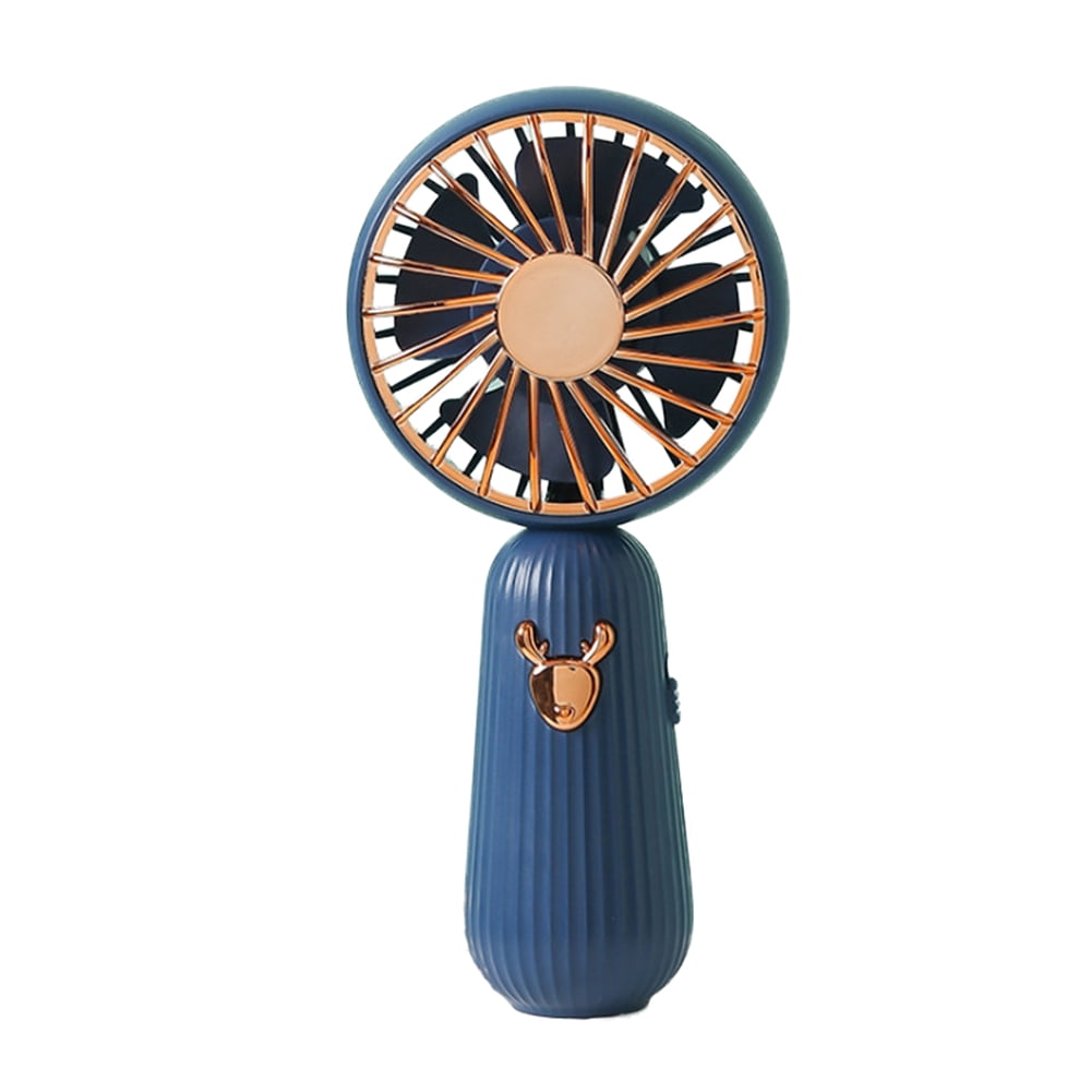 Small Cartoon Moose Fan USB Rechargeable Battery Suitable For Ladies, Girls And Children Outdoor Use Of Key Chain