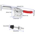 thumbnail image 4 of AConnet Pince à Bascule Réglable 12 Pack Style 201-B Libération Rapide Pince Antidérapante Rouge Horizontale Capacité de Maintien 360Lbs Outil de Menuiserie Libération Rapide, 4 of 4