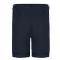thumbnail image 3 of Mens Casual Shorts Mid Waist Cargo Solid Splice Pocket Drawstring Shorts Solid Color Navy XL, 3 of 4