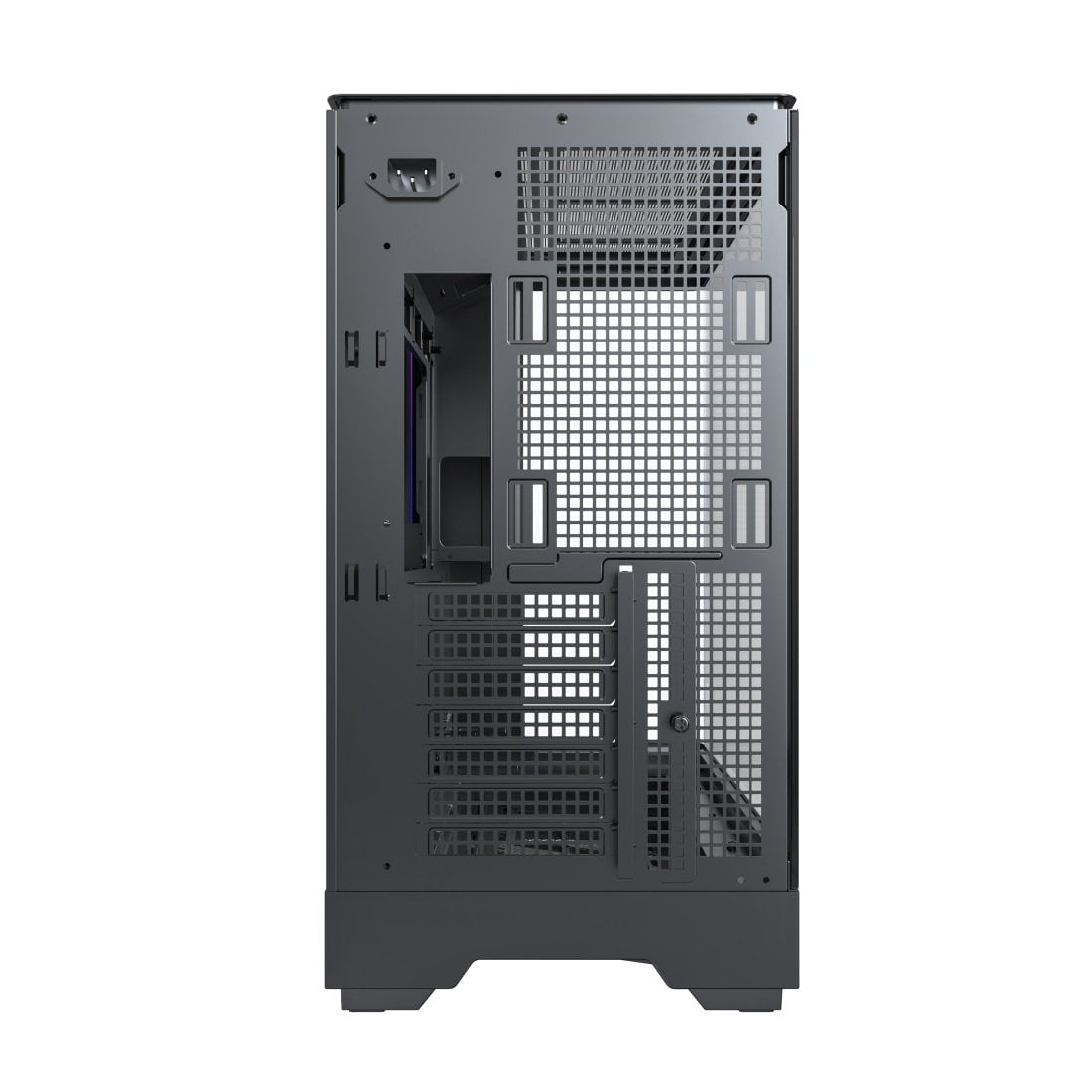 MONTECH KING 45 KING45B ATX PC Case, Curved Panoramic Glass, Chimney Airflow