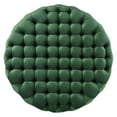thumbnail image 3 of Modway Amour Tufted Button Large Round Performance Velvet Ottoman in Emerald, 3 of 6