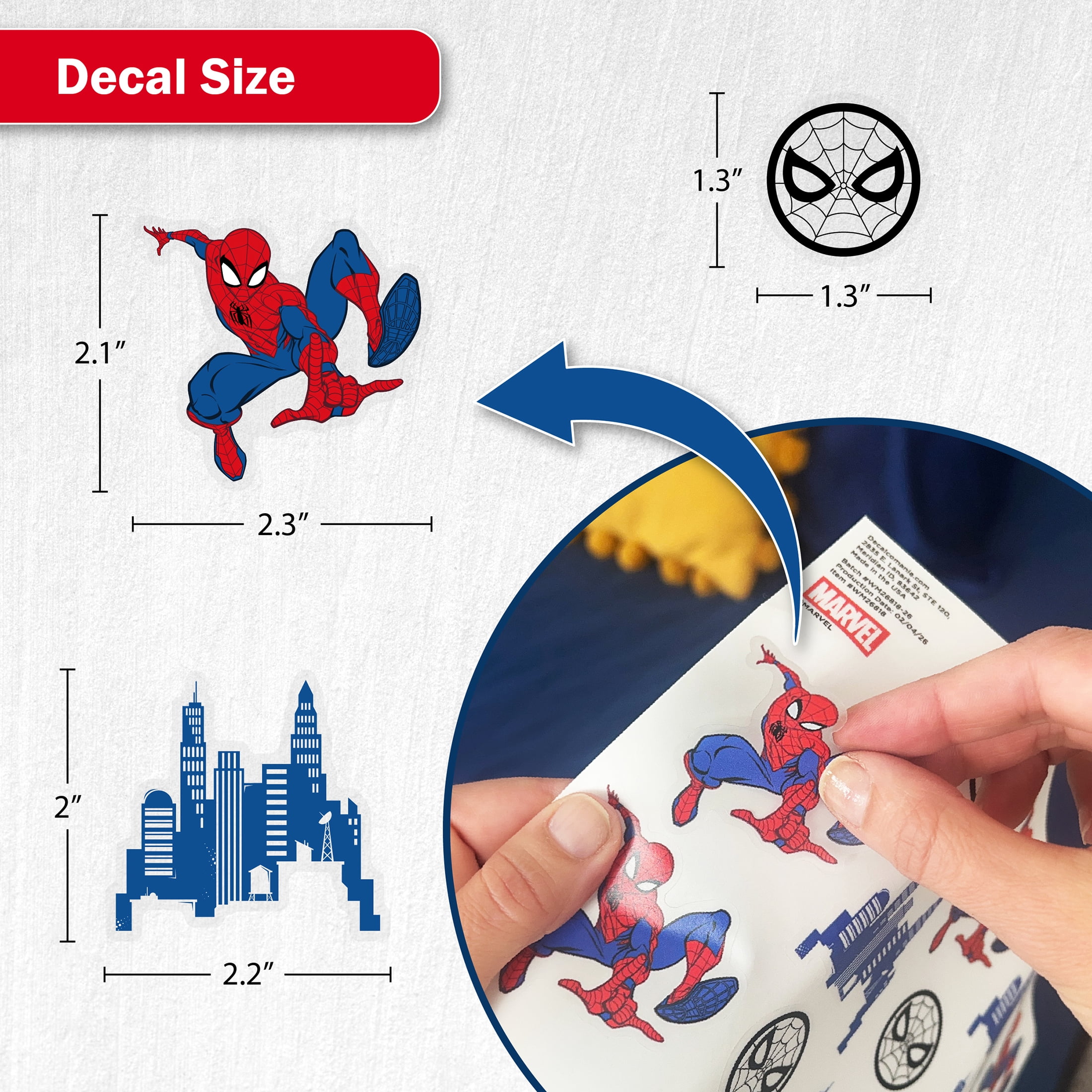Wall Palz Spider-Man Vinyl Wall Decals Peel and Stick Room Decorations