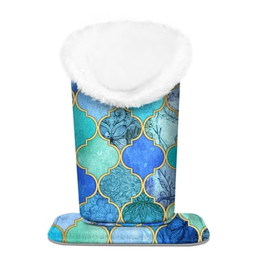 Wommty Eyeglass Holder Stand - 2 Pack, PU Leather & Plush Lining, Protects Glasses From Scratches
