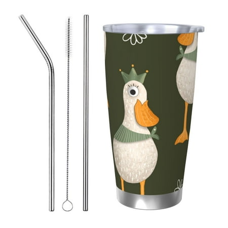 

Coaee Mallard Ducks Wild Birds for 20oz Insulated Kettle Water Bottle For Running Hiking Cycling Climbing Men S Woman Insulated Water Bottle-Straw Three-piece Set