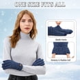 thumbnail image 3 of KOITHOT 2 Pairs Winter Gloves for Women Chenille, Winter Warm Thick Lined Touchscreen Fingers Cold Weather Gloves, 3 of 7