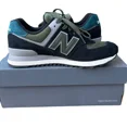 thumbnail image 4 of New Balance 574 Lace Up Mens Black Sneakers Casual Shoes U574KBG Size 7, 4 of 6