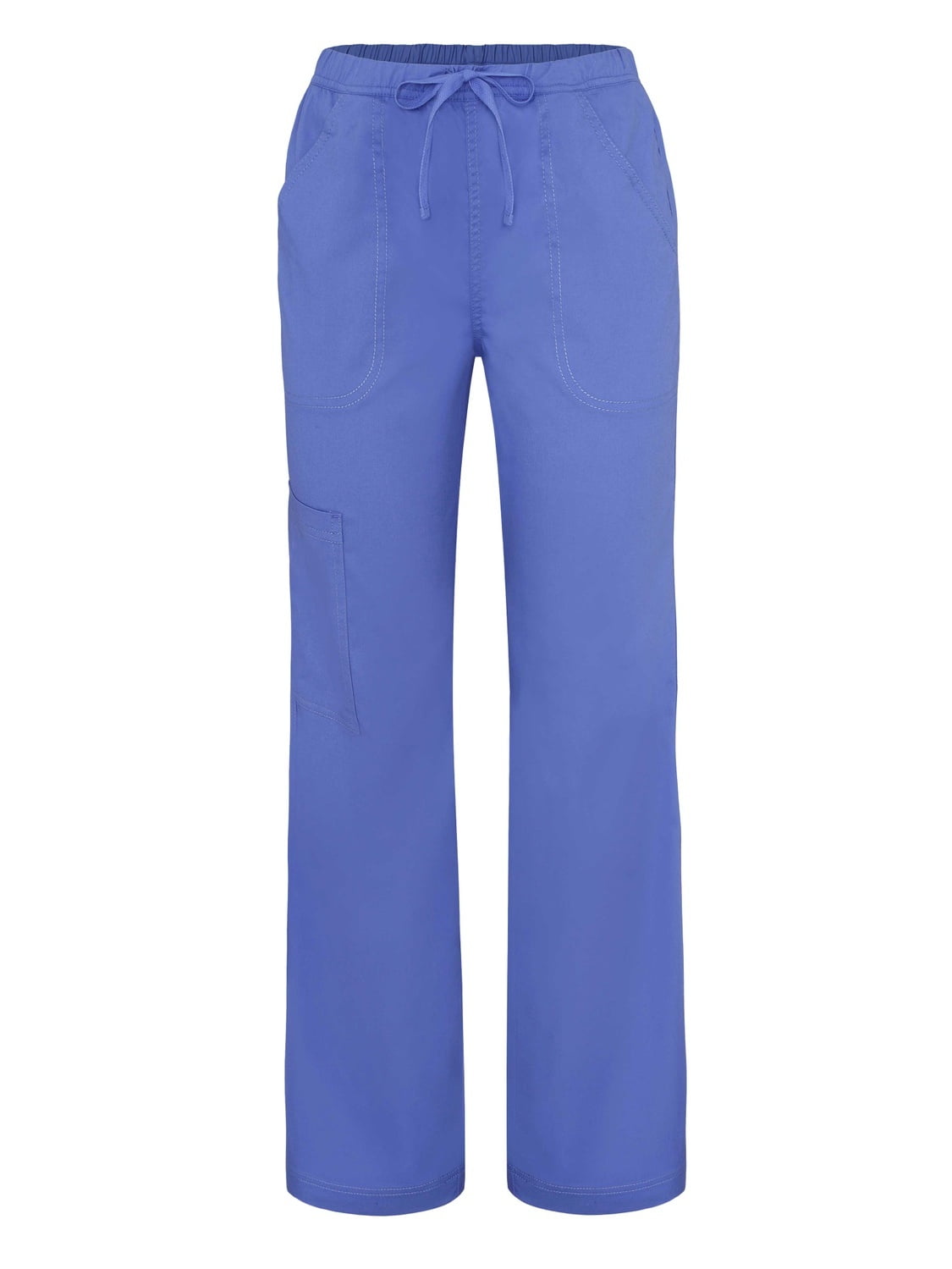 Adar PopStretch Junior Fit Mid Rise Straight Leg Drawstring Cargo Pants 3106 Ceil Blue 2X