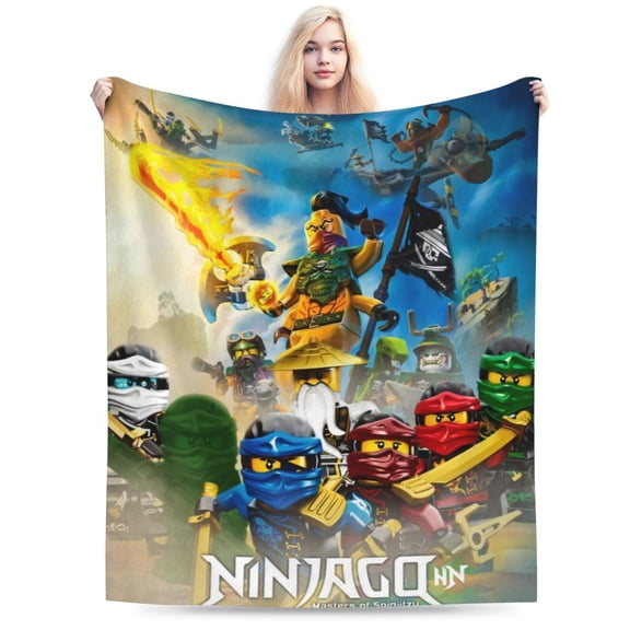 Blanket Ninjago Cartoon Ultra-Soft Micro Fleece Blanket Cozy Blanket Thick Warm Plush Throw Blanket Sofa Cushion, Warm Flannel Blanket For Living Room Bedroom 40"X30"