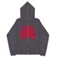 thumbnail image 1 of Sudadera con esternón oscura Y2K europea y americana, sudaderas con capucha para hombres y mujeres, pareja gótica, sudadera con cremallera larga de gran tamaño Harajuku, 1 of 5