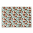 thumbnail image 1 of Fox Cutting Board, Small Forest Animal Pattern with Foliage Leaves and Mushroom Winter Nature, Decorative Tempered Glass Cutting and Serving Board, Small Size, Dark Coral Almond Green, by Ambesonne, 1 of 1