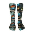 thumbnail image 5 of Rateoe Adorable Blue Baby Dragon print Women's Men's Novelty 20in Crew Socks Cotton Socks Knee High Socks for Walking,Running,Nurses,Pregnancy-One Size, 5 of 8