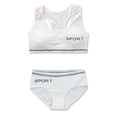 thumbnail image 3 of LYMAYTER Girls Lightweight Breathable Cotton Training Bra Set Elastic Soft Everyday Underwear, 3 of 7