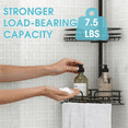thumbnail image 5 of GARITIN Shower Caddy, 4-Tier Adjustable Corner Shower Shelf Organizer with Tension Pole, Rustproof Stainless Steel Bathroom Caddy Storage, Black, 5 of 7