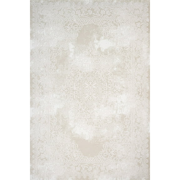 Cream Classic Area Rugs for Living Room Washable Rugs Boho Moroccan Area Rug Soft Neutral Geometric Bohemian Carpet Distressed Indoor Rug for Bedroom Dining Room Office Foldable Nonslip Rug