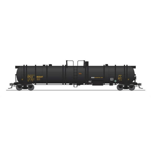 Broadway Limited Imports HO Cryogenic Tank Car UTLX Black 2-Pack BLI8038 HO Rolling Stock