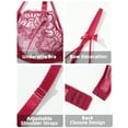thumbnail image 2 of Ausing&nbsp;Womens Sexy Lingerie Set Floral Lace Ladies Sheer Mesh Embroidered Bra Panty Sets Two Piece Matching Push-Up Bra and Underwear S Burgundy, 2 of 6