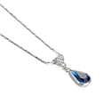 thumbnail image 2 of Yoursfs Blue Cubic Zirconia Pendant Necklace for Women CZ Necklace Vintage Jewellery Gifts, 2 of 6