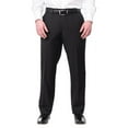 thumbnail image 3 of Braveman Mens Solid Black Classic Fit Tuxedo Suit With Satin Lapels, 3 of 6